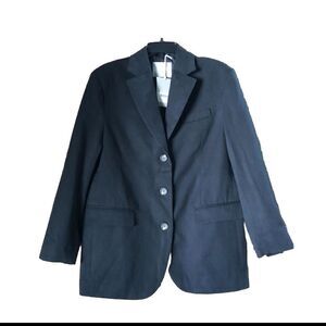 NWT Everlane The 80’s Blazer Jacket Academia Black - 2
